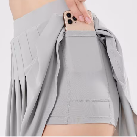 Women Sports Tennis Skirt Female Yoga Fitness Golf Badminton Dress Ladies Quick Dry Anti Exposure Mini Shorts With Inner Shorts