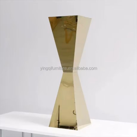 X Shaped Stainless Steel Metal Tall Wedding Table Decoration Flower Stand