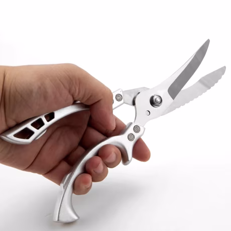 XITUO Kitchen Powerful Scissors Utility Chicken Bone Duck Cutter Shears Stainless Steel Chef Cook Knife Sawtooth for Fish Scales