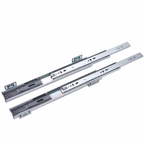 YABELY Foshan 45mm Light Duty 3 Fold Full Extension Telescopic Slide Rails Furniture Cabinet Slide Runners Kitchen Accessory S