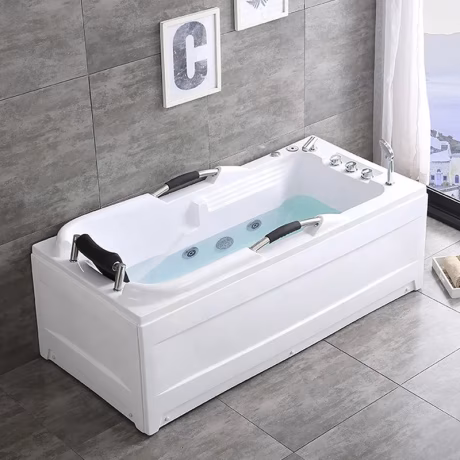 1 person massage embedded soaking tub drop-in bathtub