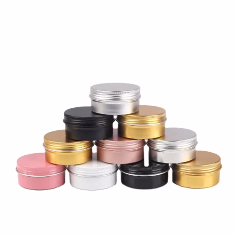 1oz 2oz 4oz 30g 60g 120g cosmetic jars candy containers empty storage pot cream metal aluminum tin