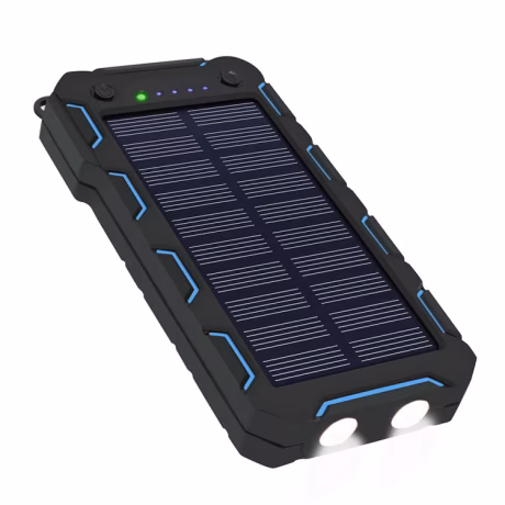 20000mah Solar Panel Battery Charger Power Bank Dual USB Solar Power Bank With LED light And Camp Compass