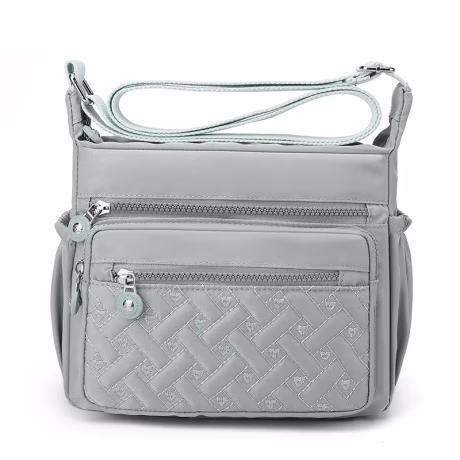 2024 Large Capacity Portable Fashion Mom's Bag New Multi Bay Single Shoulder Crossbody Women's Bag Oxford Cloth Splash Proof