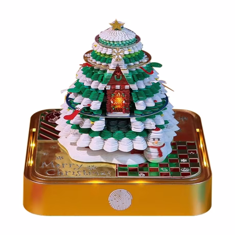 2025 Calendar Custom 3D Memo Pad Christmas Tree Loose Leaf Sticky Notes DlY Paper Art Notepad Christmas Gift Items For Kids