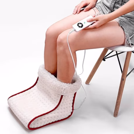 220V Electric Massager Washable Heat Foot Heater Warmer 5 Modes Heating Settings Cushion Thermal Electric Foot Warmer