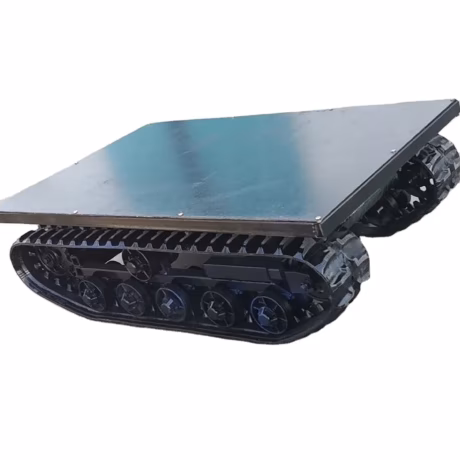 24v 48v remote control electric tracked carrier rubber track chassis undercarriage for load dumper truck Minig Drilling farm