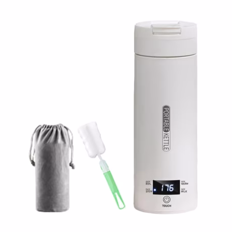 300W 500ml Electric Heating Water Cup Smart Boiling Kettle