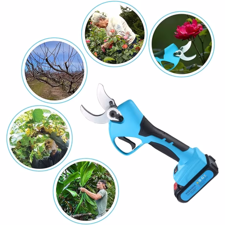 40mm Electric Pruning Shears Cutter Cordless Trimmer Garden Branch Cutting Tool