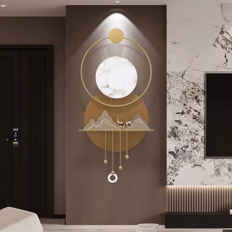 57*119 Gold deer new dropshipping products 2024 metal metallic wall living room home decor luxury art item house decoration