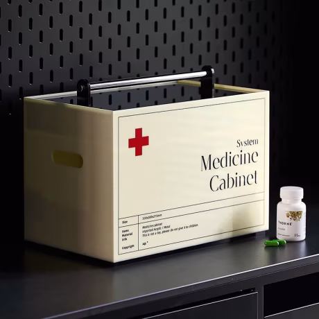 Acrylic home medical kit first aid kit full set of drug storage box net red large-capacity home medicine box
