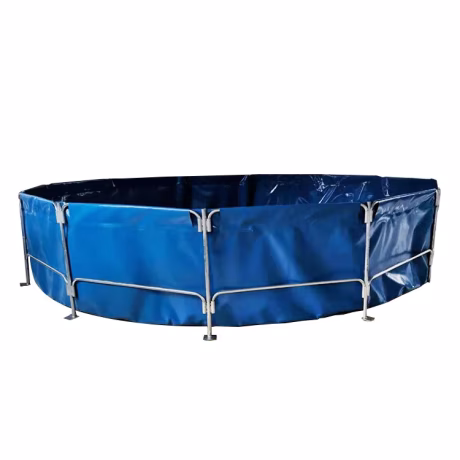 Aquaculture automated foldable pvc canvas tarpaulin fish breeding tank farming round fish pond tank supplies