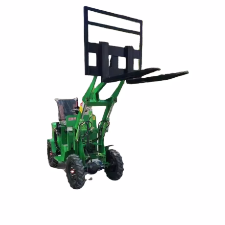 ATV small forklift backhoe China electric mini wheel loader for sale from farm garden orchard home use