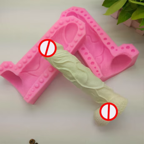 B-1002 Giant Adult dildo penis Male Sexy Funny handmade Silicone Sugar Cake Soap candle mold DIY handmade candle mould