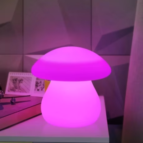 Bedside Night Lamp RGB Color Change Atmosphere Flirting Lamp Mushroom Table Lights Patio Garden Landscape Lighting