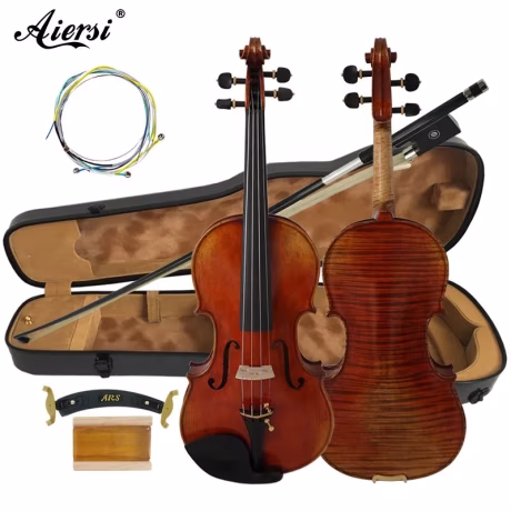Best Oil Painting Violin Professional German Violin Handmade Antique 4/4 Violin