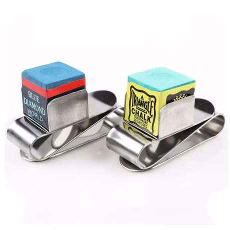 Cheap price Stainless Steel material Magnet Chalk Clip Billiard Pool Cue Chalk Holder for sale
