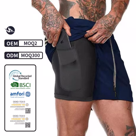 Cheapest Men Sport Running Fitness Plus Size Basketball Shorts With Zipper Pocket