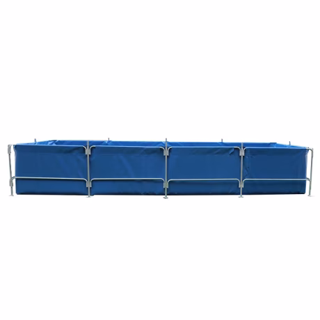 China supply agricultural commercial 1000l pvc tarpaulin fish tank for farm fishing with lids