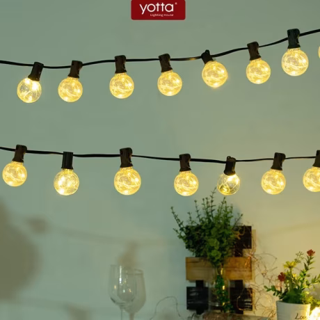 Christmas 2W Waterproof G40 Copper Wire Festoon Garden Party Globe Bulb Led Patio String Color Light