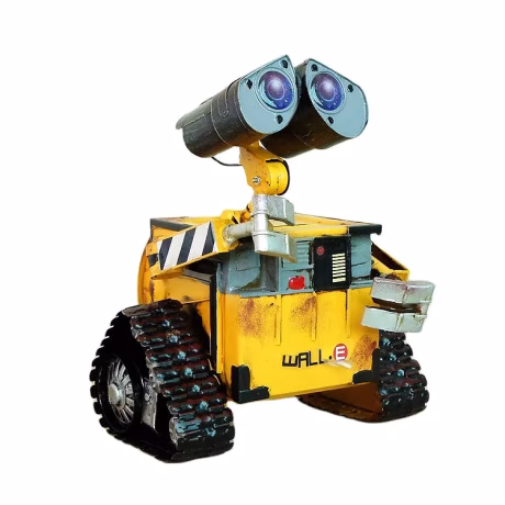 Creative Handmade Antique Metal Vintage Model Robot WALL-E Toys Piggy Bank Crafts Wedding Room Home Decoration Ornaments