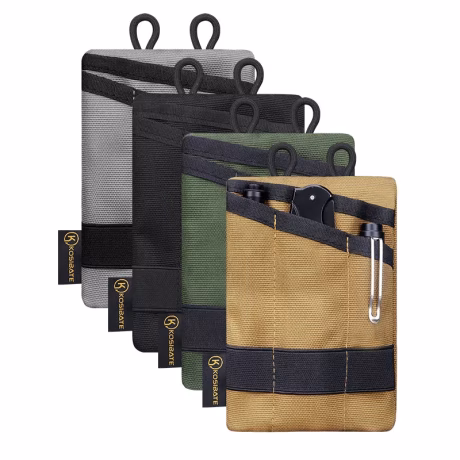 Custom EDC Tactical Small Wallet Organizer Holder Bag Molle Pouch for Small Tool Knife Flashlight for Camping &amp; Hiking