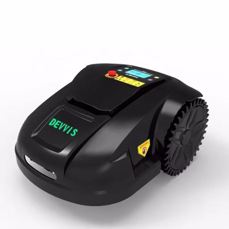 DEVVIS Automatic Lawn Robot Mower E1800T with 200m wire,200pcs pegs,15pcs blade,6.6ah lithium battery