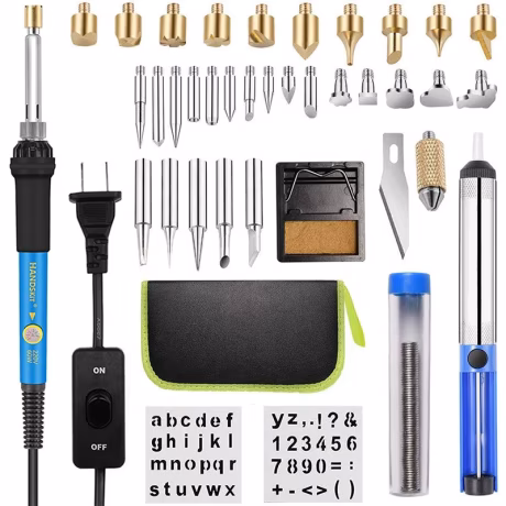 Dropshipping Cheap Items Soldering Iron 54 Set Kit Pyrography Carving Tools 60W Ferro De Solda Electric Soldering Iron