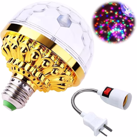 E27 6W Crystal Magic Ball LED Stage Light Bulb Colorful Rotating &amp; Disco Flashing for Christmas Xmas Party Decorative Lighting