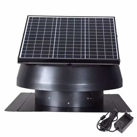 Eco Vent Tools 40W Poultry Chicken Farm Ceiling Air Blower Solar DC Powered Heat Extractor Roof Ventilation Cooler Exhaust Fans