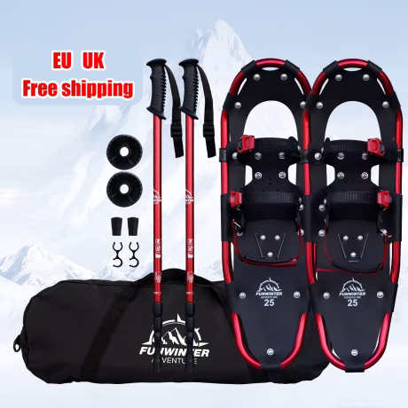 EU UK Free shipping Dropshipping 19" 21" 25" 30" men snowshoes cheap terrain snowshoes aluminum Funwinter snowshoeing for kids