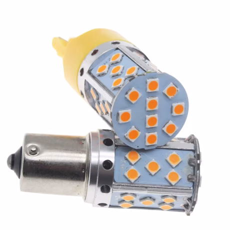 F2WORLD led 3030 High Power Led Decoding Steering Light T20 7440 1156 35smd T20 Turn Signal Lamps 12V/24V Universal Aluminum