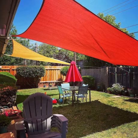 Factory Direct Supplied Sun Shade Sail Rectangle 10' x 13' UV Block Canopy for Patio Backyard Lawn Garden Outdoor Activities