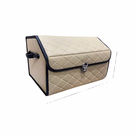 Factory direct Wholesale PU leather storage box Car backup storage box car folding trunk car storage box