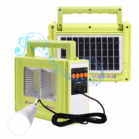 Factory Price Outdoor Portable Solar Power Station Music Audio Solar Light 6500K Solar Portable Power Station