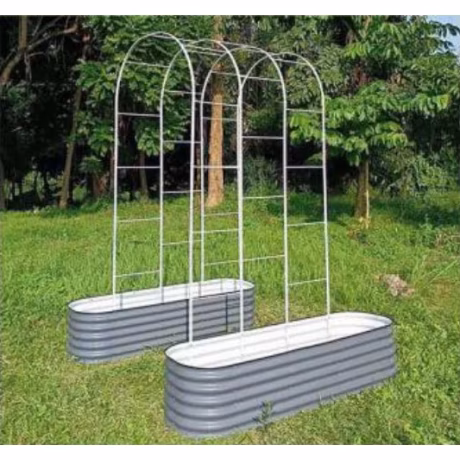 Factory Wholesale Price 8 Kinds of Plant Climbing Pergolas for Metal Elevated Garden Bed Arch Climbing Pergolas