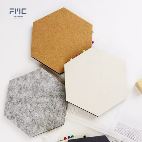 Felt Gift Decoration Large Hexagonal Pin Board Felt Pin Board For Home Magnetic Felt Notice Board