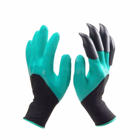 Garden Gloves with Plastic Claws for Digging Planting Gardening Work Household Greenhouse tools