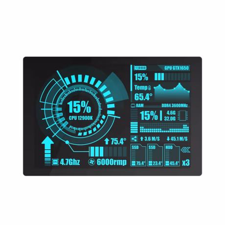 Good heat dissipation IPS LCD Screen WT32-SC01 PLUS 3.5 Inch LCD Module All-fit black ESP32 display 16MB touch screen monitor