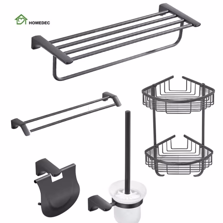 Hot Item Bathroom Hardware Set Stainless Steel Bathroom Towel Rack Set