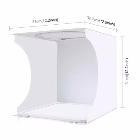 Hot Sale PULUZ 30cm Folding Ring Light Board Photo Lighting Studio Shooting Tent Box Kit Box Shadowless Light Panel Mini Box