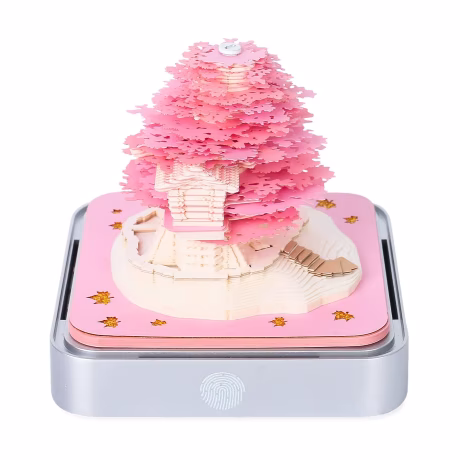Hot Sale Sakura Tree Earth Panda 365 Days 2025 Calendar Custom Memo Pad 3D Paper Crafts Notepads Sticky Note Gift Items For Kids