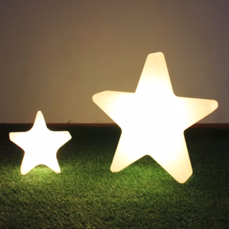 LED Star Lamp Decorative Stage Event Motif Light Festival Glow Star Post Lantern Garden Lawn Ornament Luminous Stool
