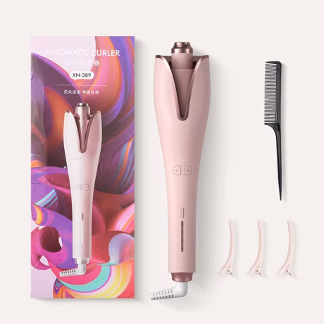 Low-cost wholesale Auto Rotating Ceramic Barrel Hair Curler Fast Heating Curling Wands