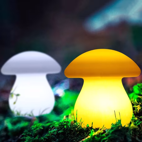 Luminous Mushroom Motif Light RGBW Color Change Night Lamp Party Atmosphere Truffle Motif Decoration Lawn Lightings