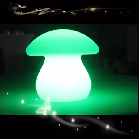 Luminous Mushroom Night Lamp Decoration Lawn Solar Landscape Lighting Truffle Cartoon Purple Mushroom Motif Lights