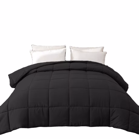 Luxury Bedding Down Alternative Comforter Microfiber Cover 300gsm Filling Quilts Medium Weight for All Season Hotel Duvet Insert