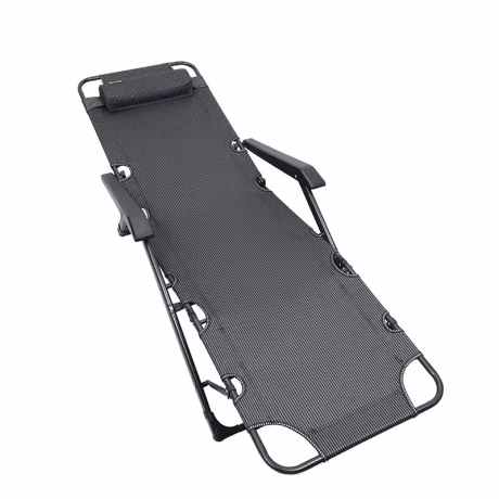 Modern Outdoor Adjustable Chaise Lounge Bed All Weather Folding Garden Sunbathing Beach Chair
