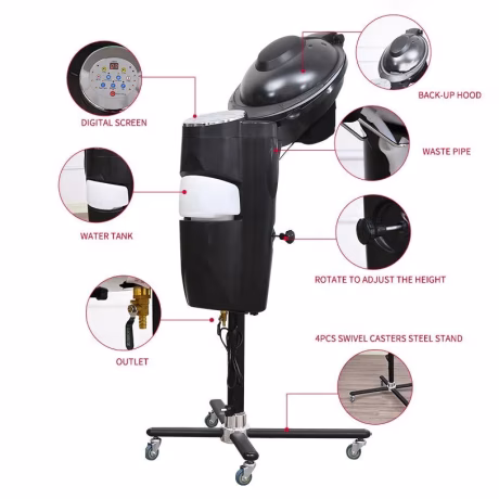 multifunctional standing type hair steamer Ozone hair Care Nutrition Care Hair Mist Steamer Machine