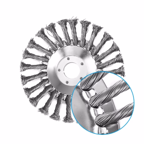 New 6inch 150mm Steel Wire Wheel Garden Weed Brush Lawn Mower Trimmer Brush Cutter Tools Grass Trimmer Head Weed Brush